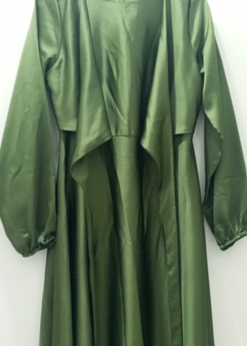 Uzun Kol Drapeli Kadın Elbise - Görsel 3