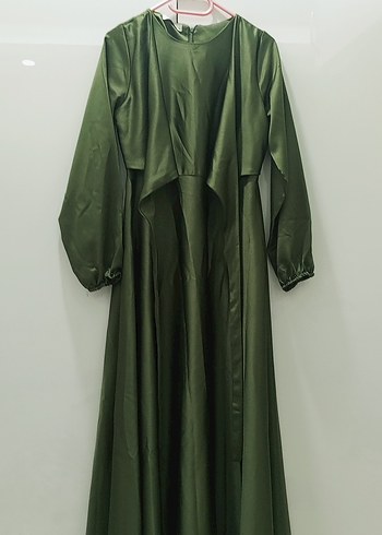 Uzun Kol Drapeli Kadın Elbise - Görsel 5