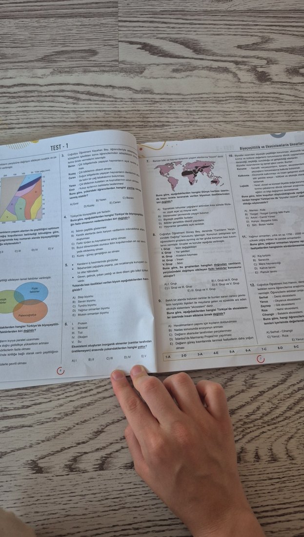 AYT COĞRAFYA SORU BANKASI - Görsel 3