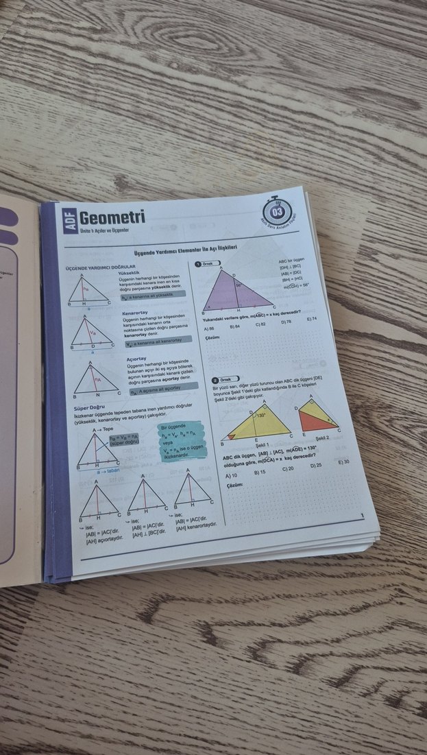 TYT-AYT Geometri Ders Anlatım Föyleri - Görsel 3