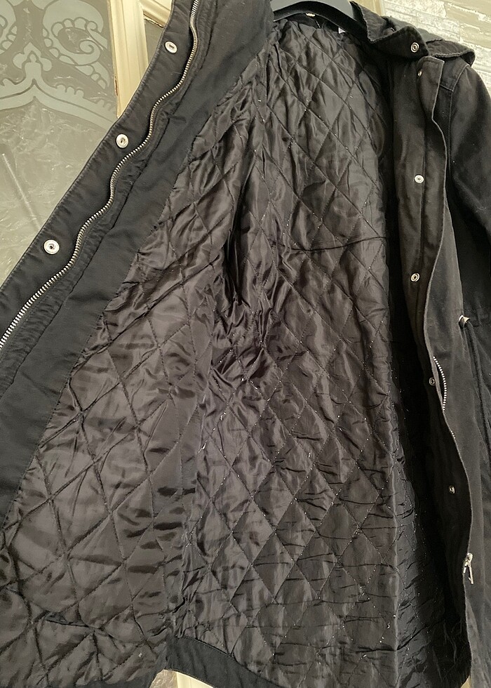 Siyah parka - Görsel 2