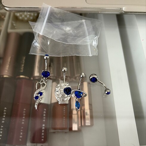 Cerrahi çelik 4 piercing