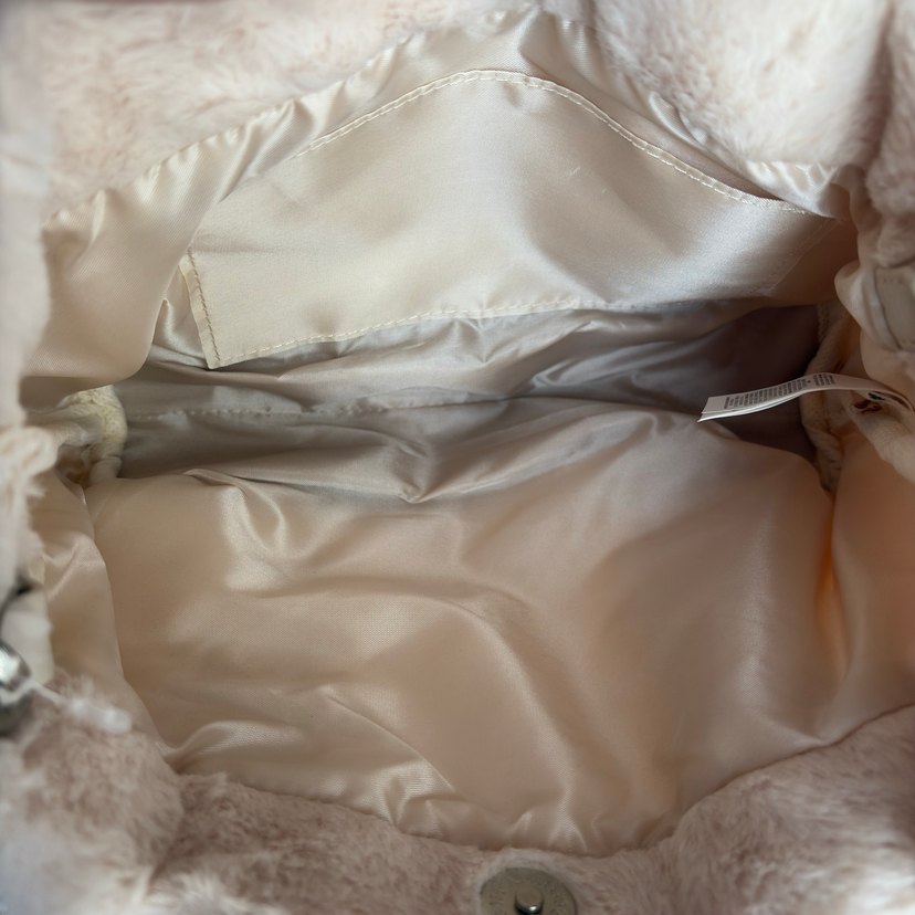 Bej Peluş Detaylı Kadın Çanta - Görsel 4