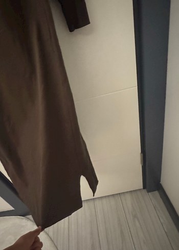 LC Waikiki Kadın Kahverengi Uzun Kollu Triko Elbise