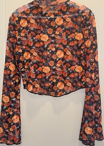 Dantel Detaylı Kısa Bohem Bluz - Görsel 3