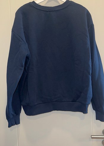 Mavi Kadın Sweatshirt, Rahat Kesim, Uzun Kollu - Görsel 3