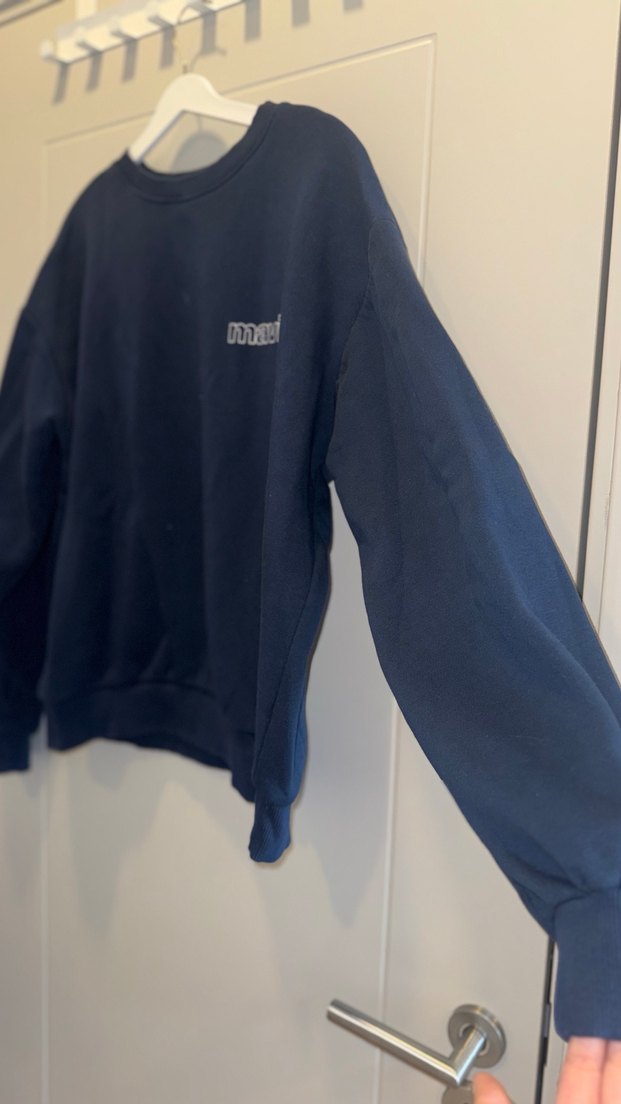 Mavi Kadın Sweatshirt, Rahat Kesim, Uzun Kollu - Görsel 2