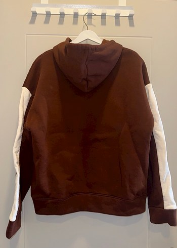 Kapüşonlu, Etnik Desenli Kahverengi Kadın Eşofman Takımı - Görsel 4