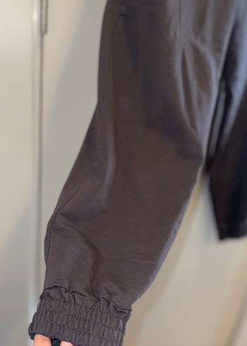 Koyu gri  Rahat Kesim Kadın Eşofman Altı - Görsel 3