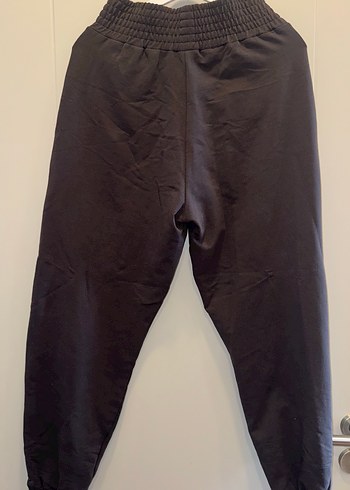 Koyu gri  Rahat Kesim Kadın Eşofman Altı - Görsel 4