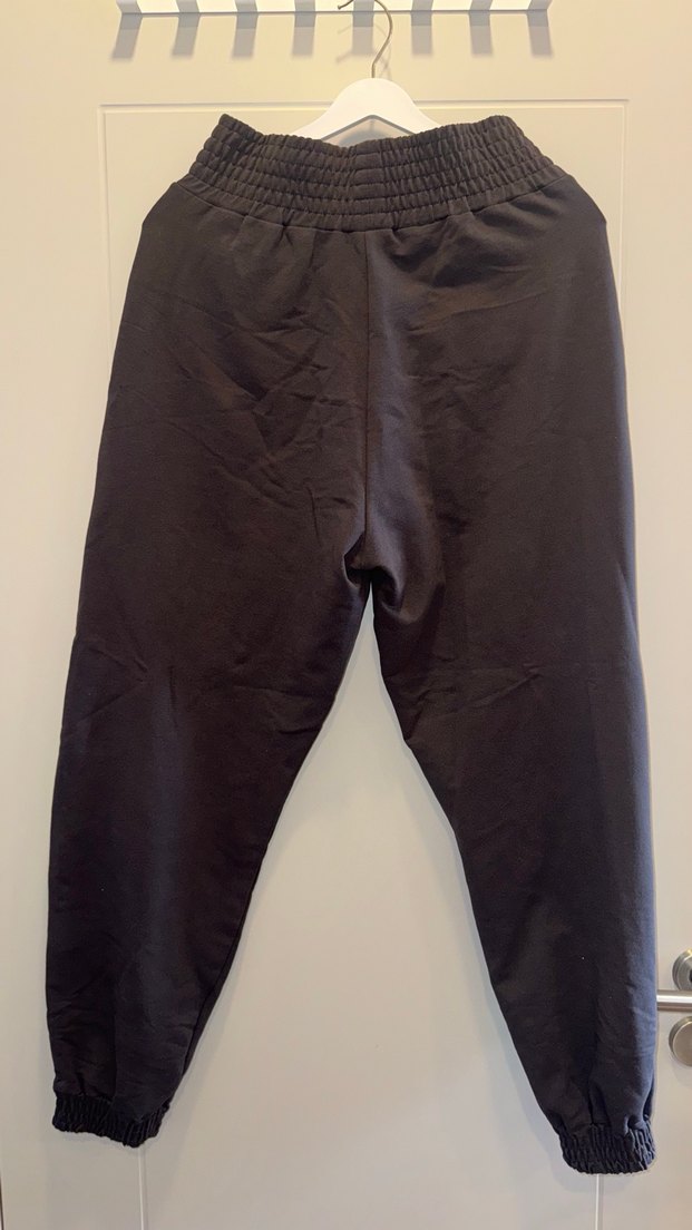 Koyu gri  Rahat Kesim Kadın Eşofman Altı - Görsel 4