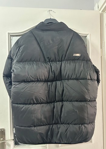 xl Beden siyah Renk Siyah Fermuarlı erkek Kışlık Mont
