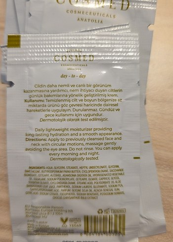 Cosmed Ultra Nemlendirici ve Besleyici Krem testerları - Görsel 3