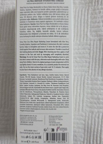 Sinoz Pure Cica Onarıcı Kremi - Görsel 4