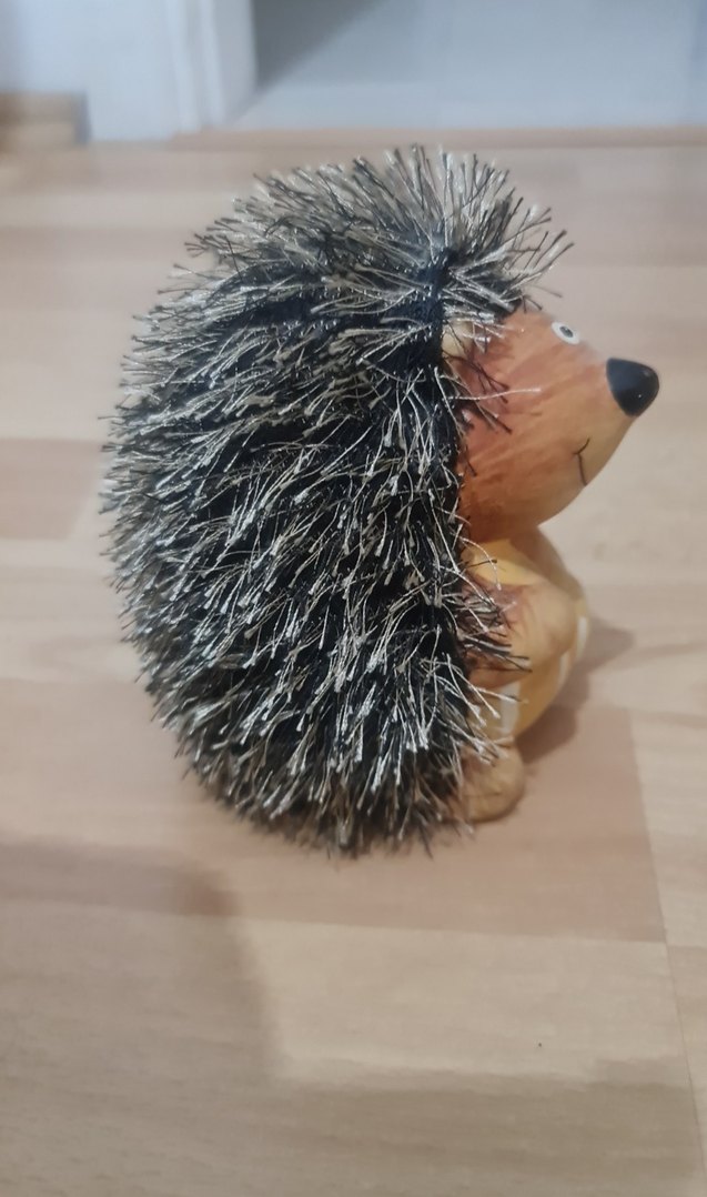 Renkli Kahverengi Kirpi Kumbara - Görsel 3