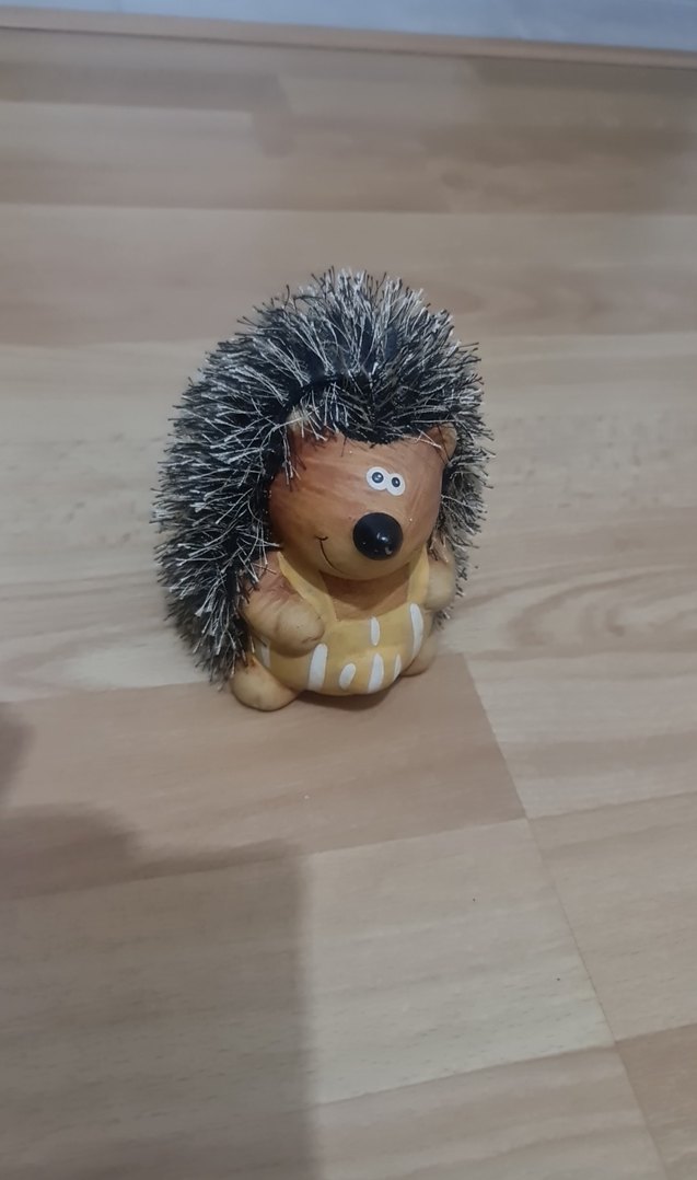 Renkli Kahverengi Kirpi Kumbara - Görsel 2