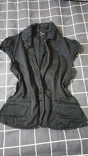 36 Beden siyah Renk Y2k Grunge Vintage ceket