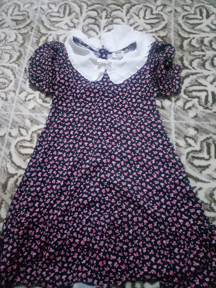 Koton Kız Çocuk Pamuklu Düğmeli Elbise - Görsel 2