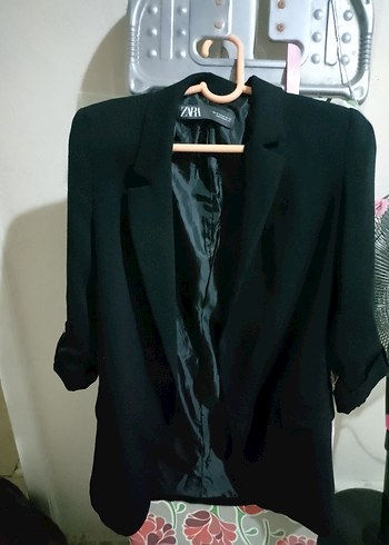 Zara Siyah Klasik Blazer Ceket