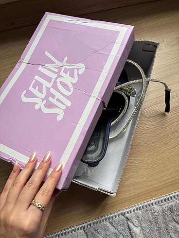 36 Beden lacivert Renk Selin Shoes abiye topuklu ayakkabı