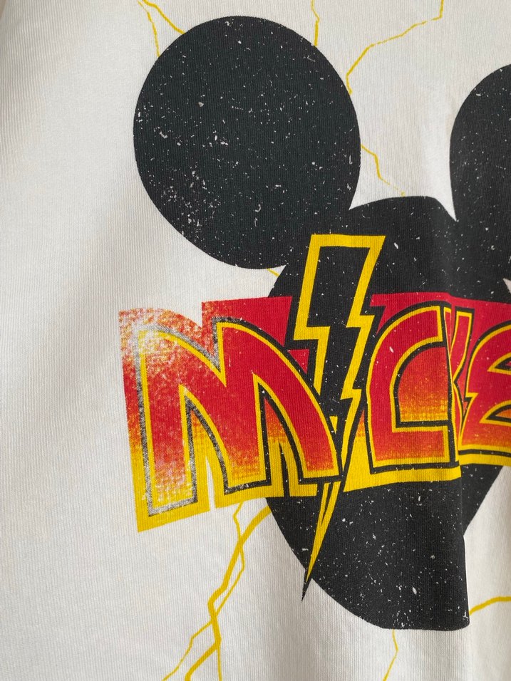 Mickey Baskılı Beyaz Sweatshirt - Görsel 3