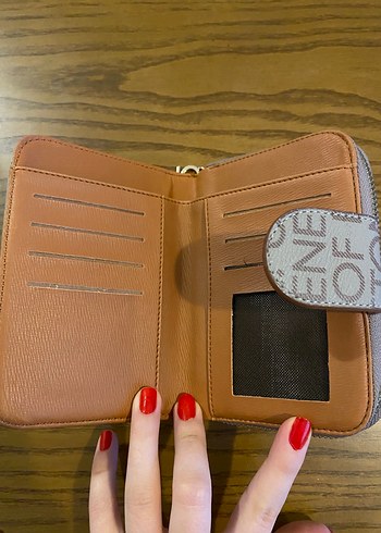 Benetton Kahverengi Deri Cüzdan - Görsel 3