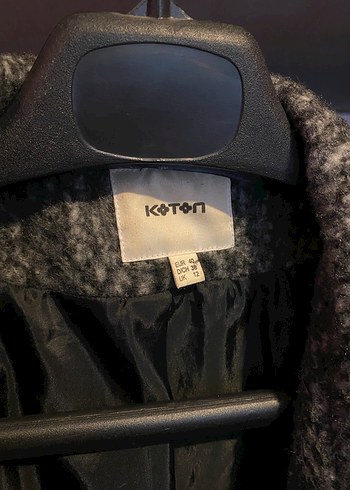 Gri Çift Düğmeli Kaban Gri - Görsel 3