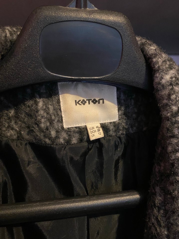 Gri Çift Düğmeli Kaban Gri - Görsel 3