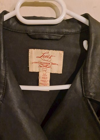 Levis Kadin Siyah Deri Biker Ceket
