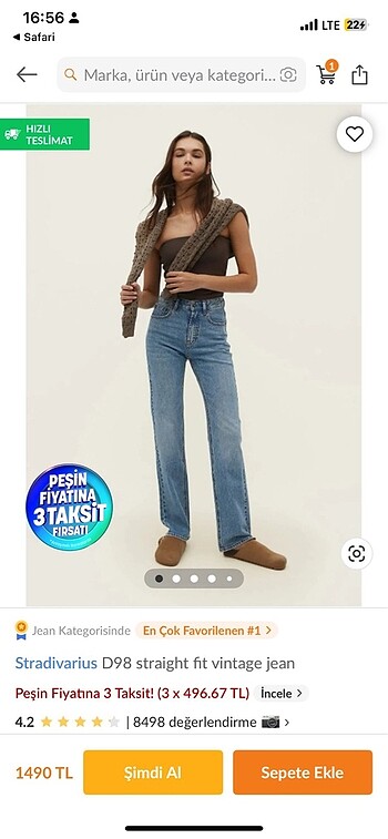 D98 jean/kot