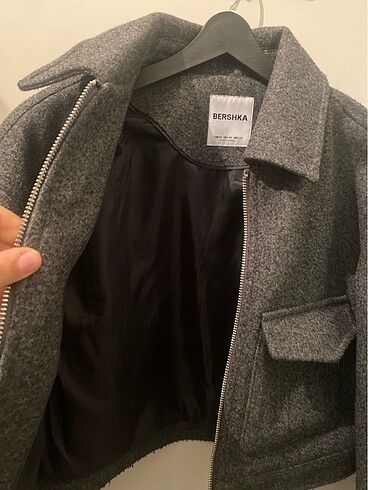 xs Beden gri Renk Bershka ceket