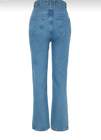 38 Beden mavi Renk Trendyolmilla mavi yüksek bel jeans