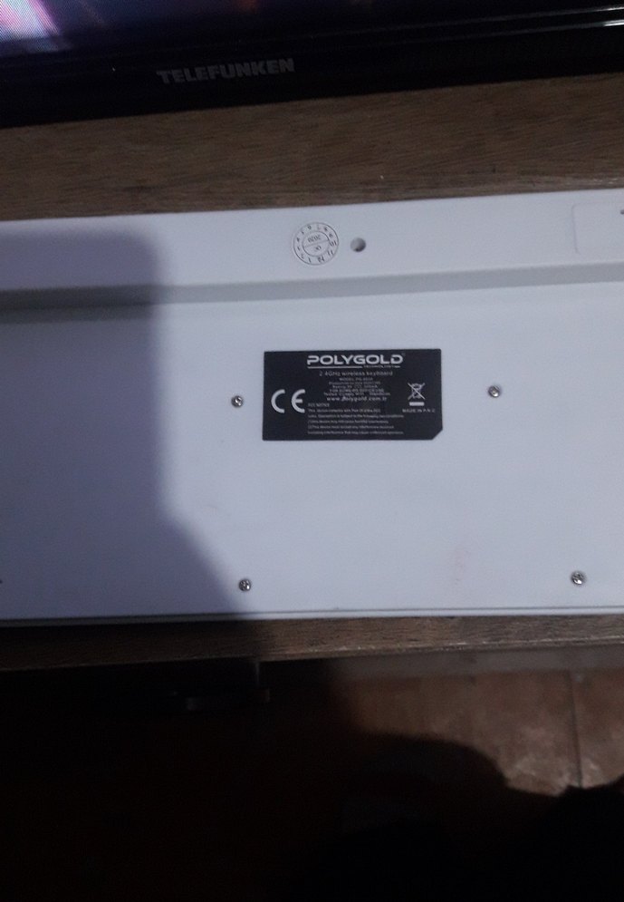 Beyaz PolyGold Kablosuz Klavye - Görsel 3