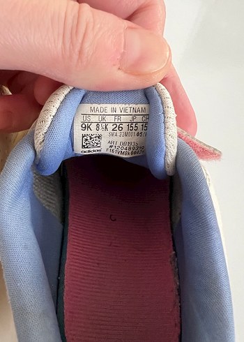 26 Beden Kız Çocuk Beyaz adidas Spor Ayakkabı