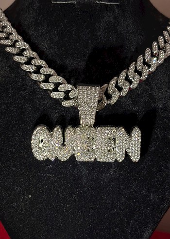 Diğer Parlak Altın Queen Zincir chain kolye