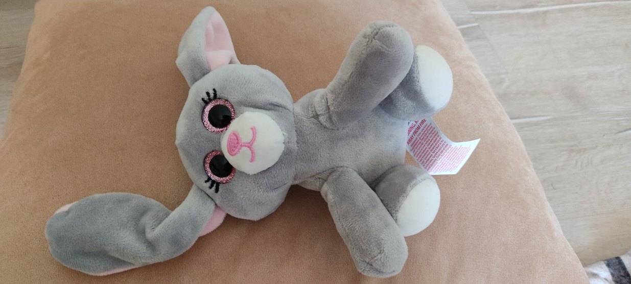 Gri Peluş bunny Oyuncak - Görsel 2