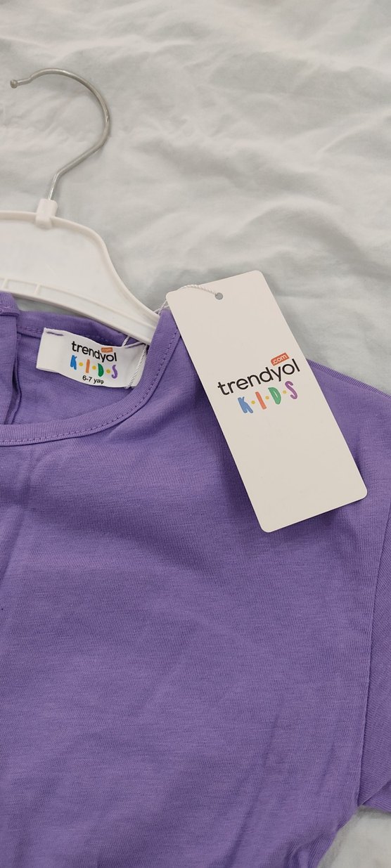 Mor Kemerli Bebek Kız Tulum - Görsel 4