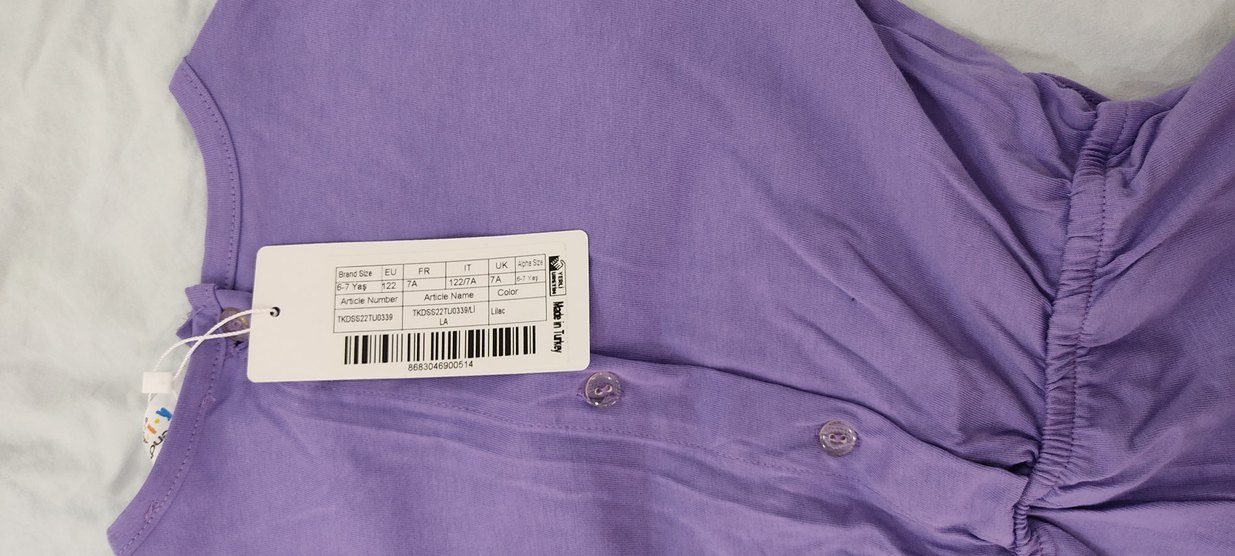 Mor Kemerli Bebek Kız Tulum - Görsel 2