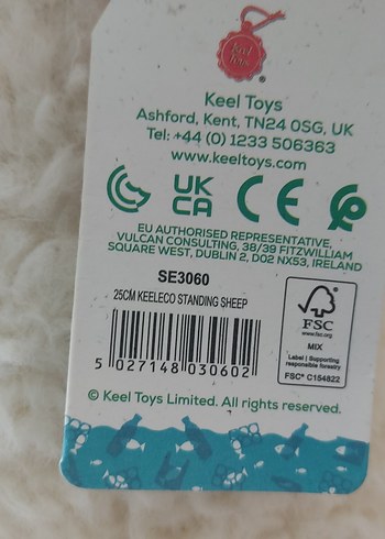 Beyaz Peluş Koyun Oyuncak - Görsel 2