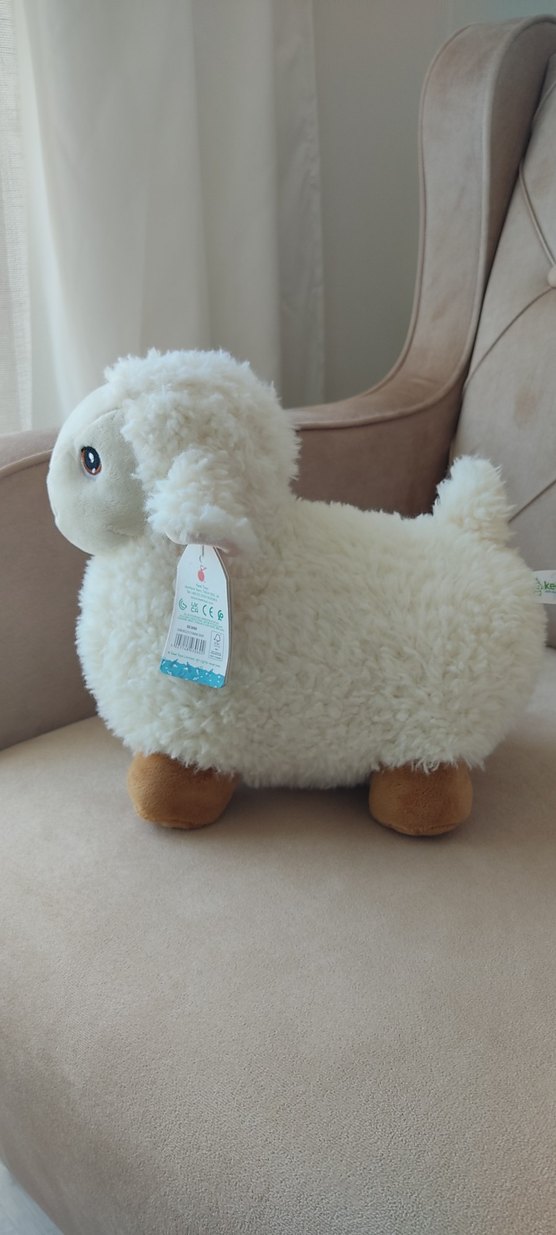 Beyaz Peluş Koyun Oyuncak - Görsel 5