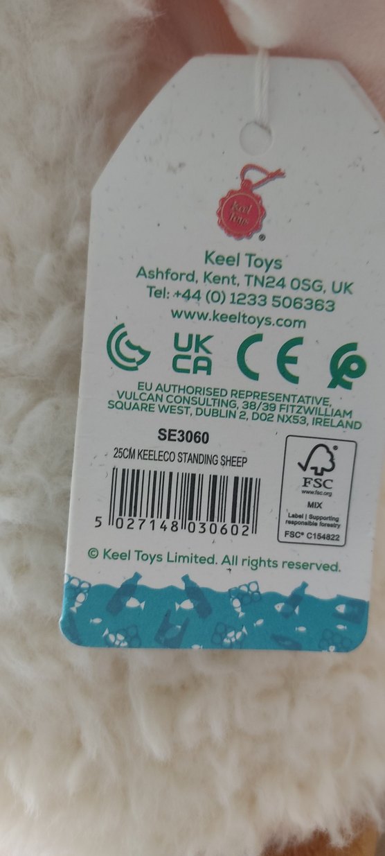 Beyaz Peluş Koyun Oyuncak - Görsel 2