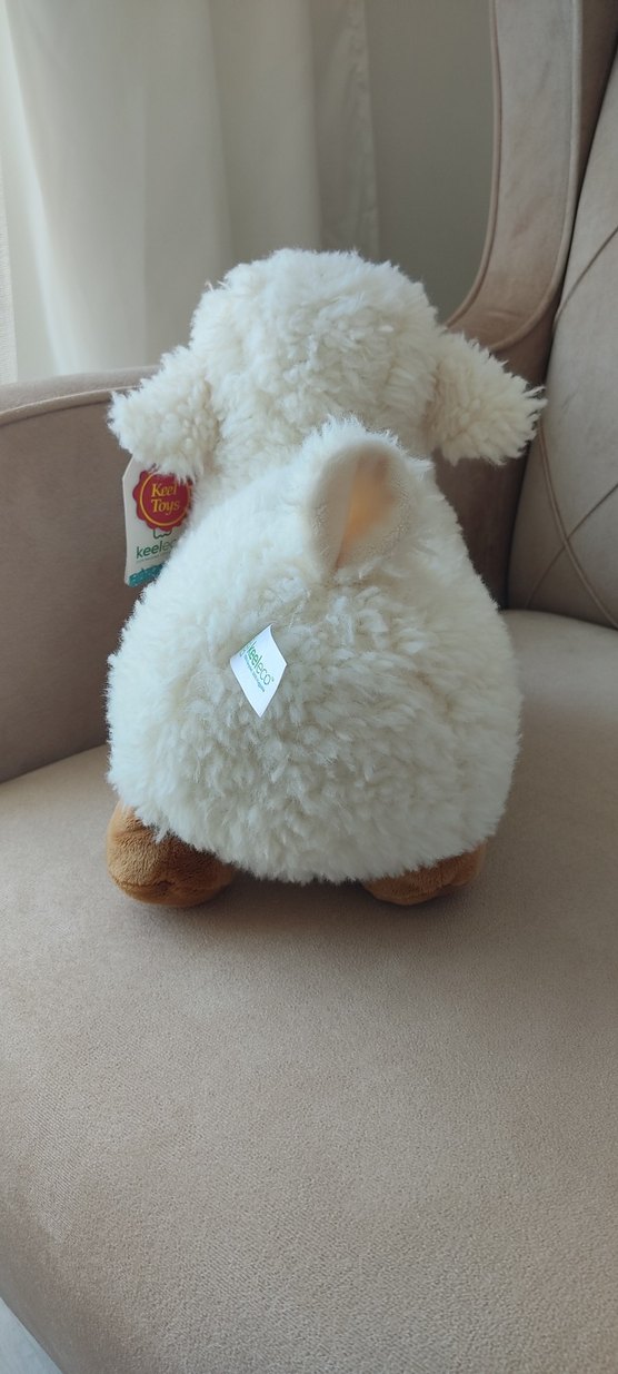 Beyaz Peluş Koyun Oyuncak - Görsel 3