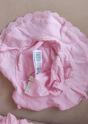 Kız Çocuk Pembe pamuklu Dantel Detaylı Elbise - Görsel 4