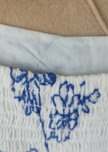 Nakışlı Beyaz Kız Çocuk Elbise - Görsel 3