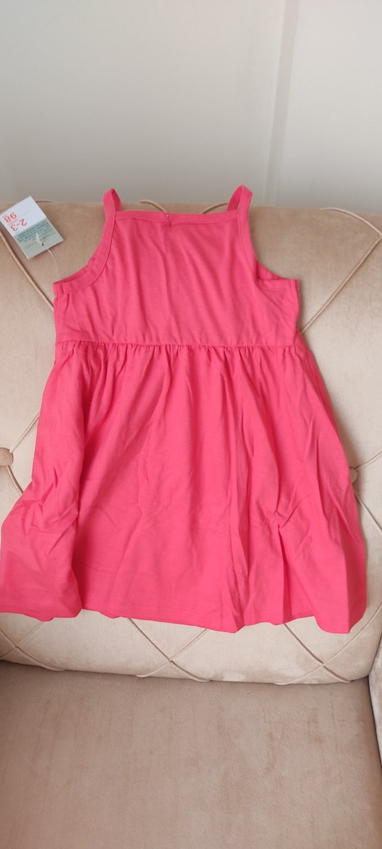 Pembe Kolsuz Kız Çocuk Elbisesi - Görsel 2