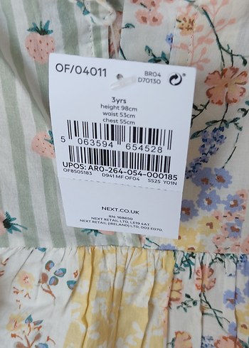 Çiçek Desenli Bohem Kız Elbisesi - Görsel 2