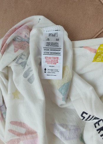 Renkli Baskılı Kız Çocuk Elbise - Görsel 2