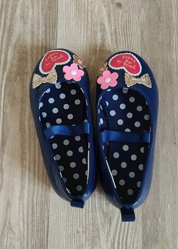 Kız Çocuk Lacivert Fiyonklu Babet - Görsel 4