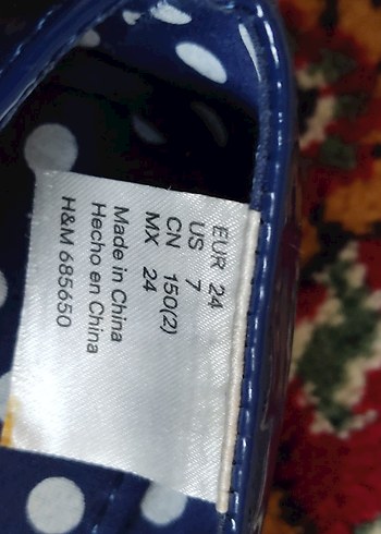 Kız Çocuk Lacivert Fiyonklu Babet - Görsel 5