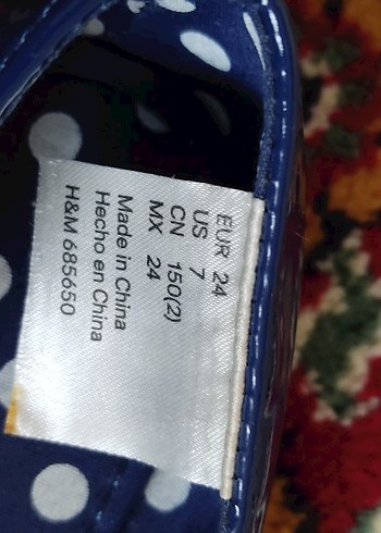 Kız Çocuk Lacivert Fiyonklu Babet - Görsel 2